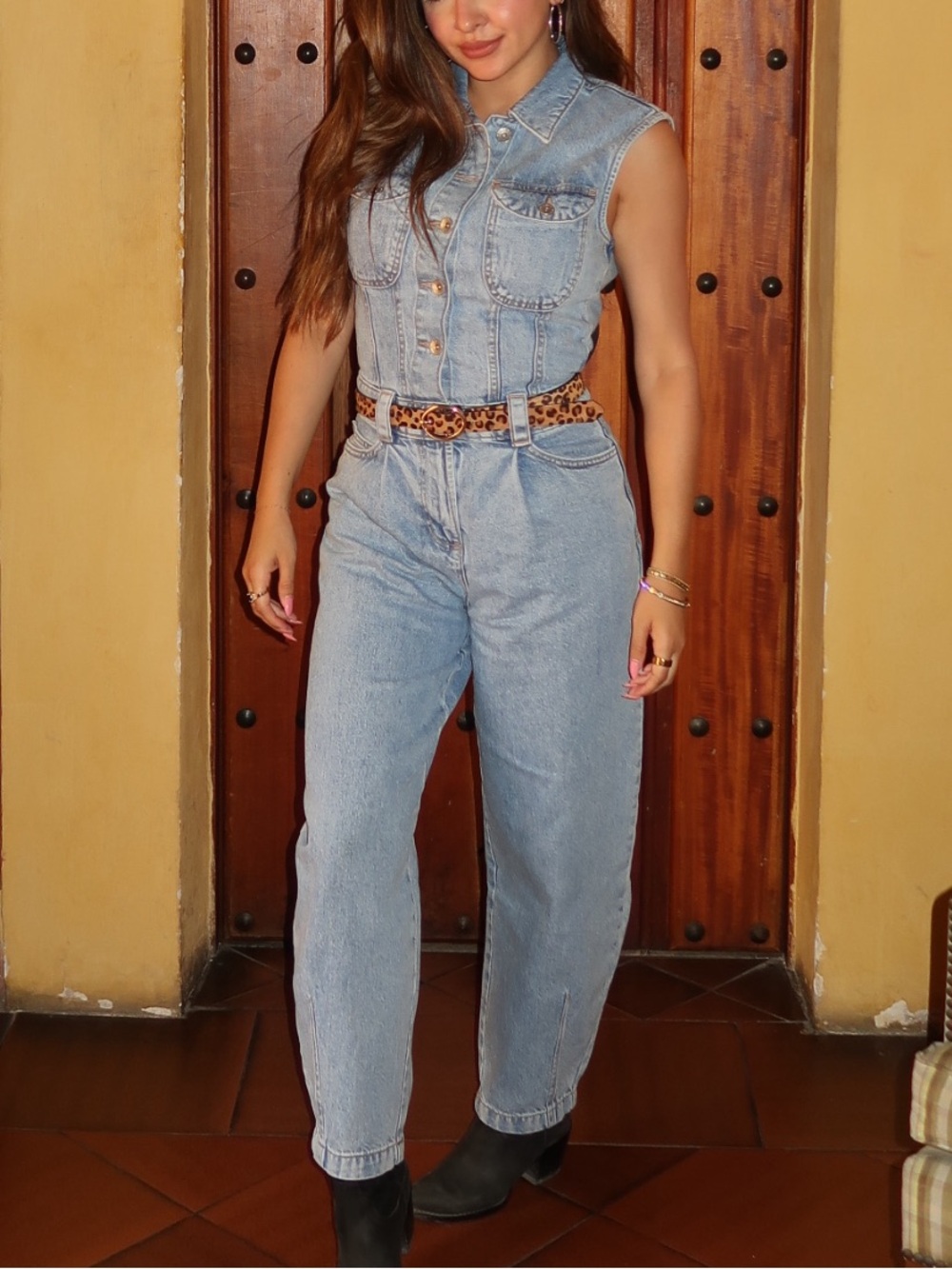 Women’s Light Blue Denim Romper